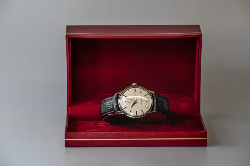 Omega Classic Silver Dial Manual Wind Watch in Stainless Steel